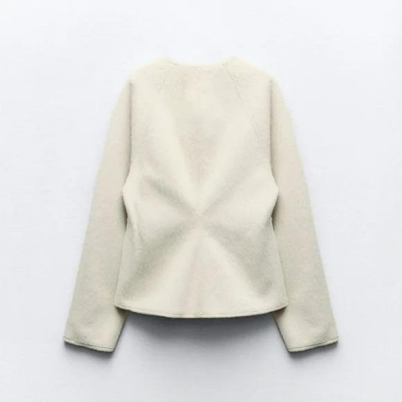 ZARA BELTED SOFT CARDIGAN SWEATER JACKET - Picture 7 of 9